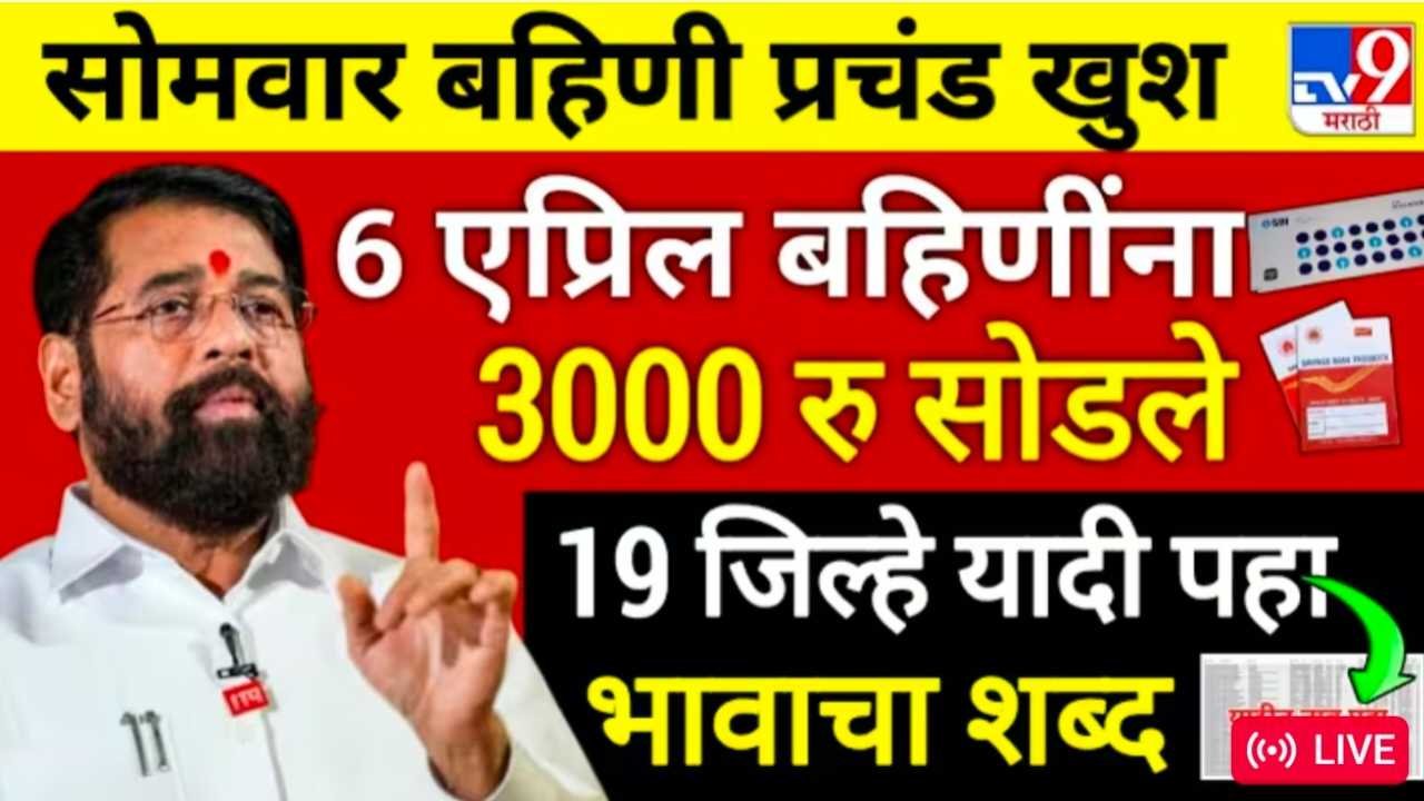 लाडकी बहीण योजनेचा मोठा अपडेट! एप्रिलमध्ये मिळणार ₹3000 थेट खात्यात ladki bahin yojana march update
