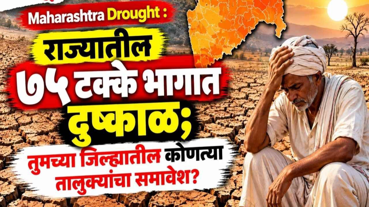 महाराष्ट्र दुष्काळ मदत: शेतांच्या बांधावर केंद्रीय पथकाची पाहणी आणि १७,५00 कोटींच्या मदतीचे मोठे अपडेट Maharashtra Drought Relief 2026