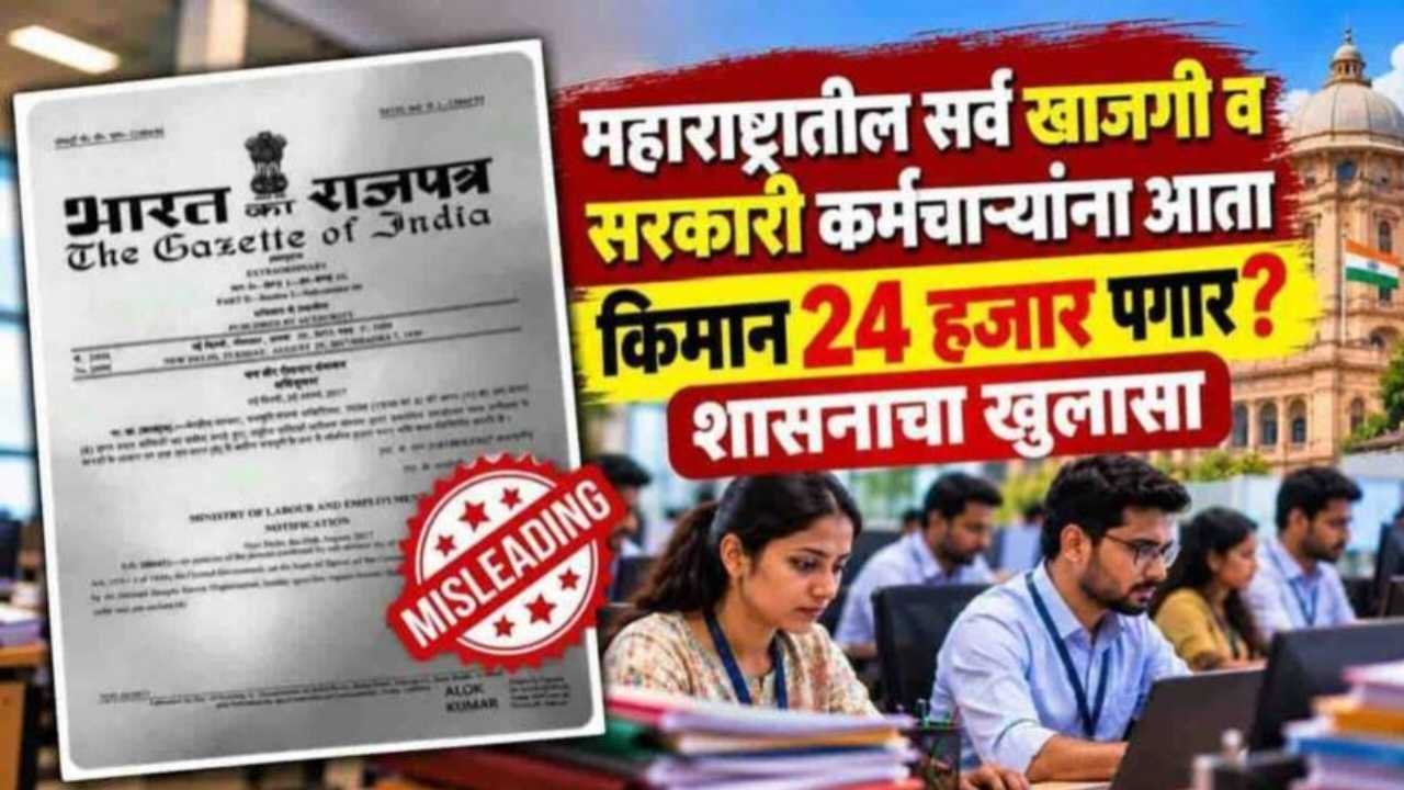 किमान वेतनाबाबतचा व्हायरल दावा: सर्व कर्मचाऱ्यांना २४ हजार रुपये मिळणार का? जाणून घ्या सत्य Minimum Wage Rules in India